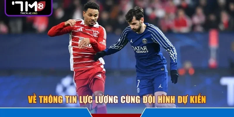 Về thông tin lực lượng cùng đội hình dự kiến